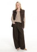 Stand Collar Utility Vest