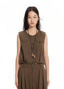 Cooling round-neck bubble vest