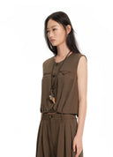 Cooling round-neck bubble vest