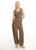 Jacquard U-Neck Vest