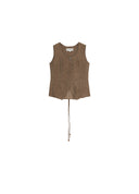 Jacquard U-Neck Vest