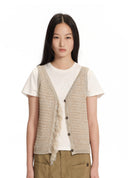 Crochet Raw-Edge Vest