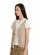 Crochet Raw-Edge Vest