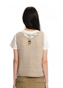 Crochet Raw-Edge Vest