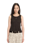 Hand-wrapped knit vest