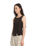 Hand-wrapped knit vest