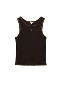 Hand-wrapped knit vest