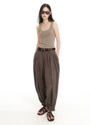 Deep U-Neck Knit Tank