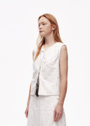 Artist 3D Floral Mini Vest